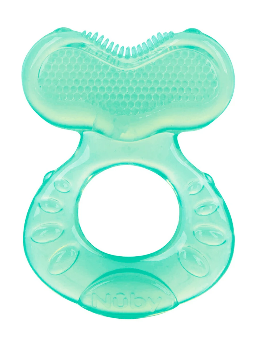 Mordedera Suave con cerdas masajeadoras Nuby Con Estuche - Verde - Ver 1