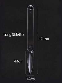 50 Stück klare lange Stiletto Nagel Farbkarten, Falsche Nagel Spitzen, Nagellack Farbgel Palette, abnehmbare Schablonen, Maniküre Form, Nagelzubehör für Salon