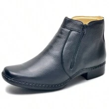Soft And Lightweight Orthopedic Leather Anti-Stress Boot - 黑色 - 查看 5