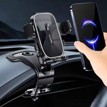 LCARS Car Phone Holder, Fits All Smartphones, Stable Non-Vibrating Clip Mount For Car Dashboard/Windshield, Supports Landscape & Portrait Orientation, Hands-Free Calling & Navigation