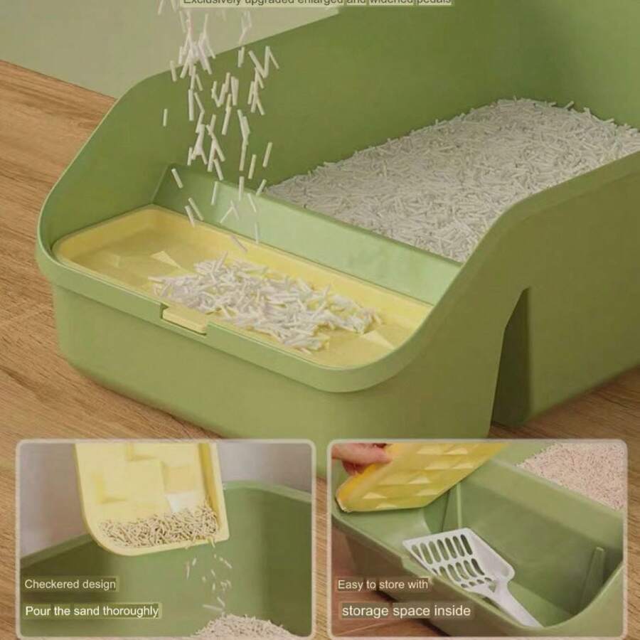 1 Color Is Random, Cat Litter Box Large Size Fully SemiEnclosed Extra