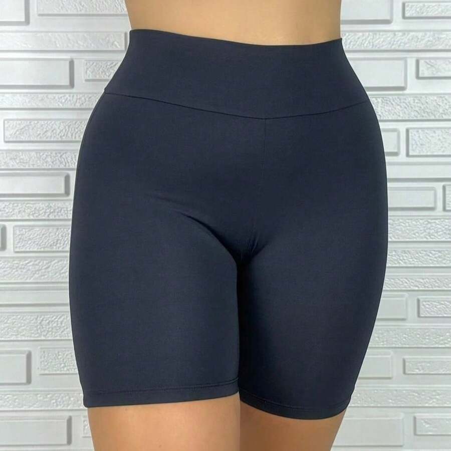 Short Second Skin Anagua Polyamide Plain Women's Bermuda Intimate To Wear With Skirt Or Dress - 黑色 - 查看 1