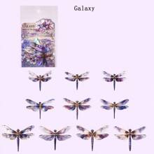 20pcs/Pack PET Material Dragonfly Themed Stickers, For Card Making, Notebooks, Scrapbooking, Stationery Decor DIY - Multicolor - View 10