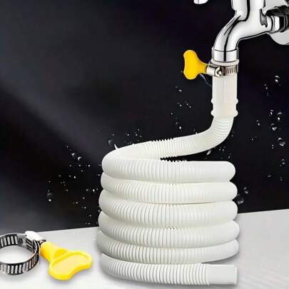 1pc Multi-Functional Extended Drainage Hose, Suitable For Air Conditioner Water Outlet, Semi-Automatic Washing Machine Water Inlet, Faucet Connection
