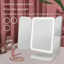 FD Makeup Mirror Led Light Triptych Magnification Makeup Mirrors - Multicolor - View 4