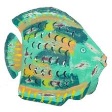 Signes Grimalt ORIGIN Home Decor Green Fish Sailor Candle Holder - Green Fish Figure - 24x30x9cm - Green - View 1
