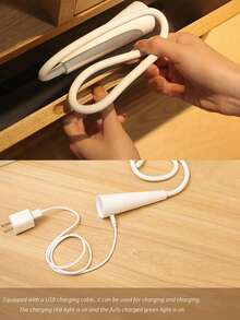 LED创意折叠灯可充电软管暖光白光轻便书灯，软管和灯管可分开使用便携式手电筒 - 3 in 1 Light Colors - 查看 3