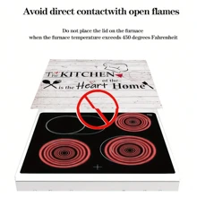 Capa Extra Grande 72,4 x 52,1 cm de Diatomita para Fogão - Antiderrapante, À Prova d'Água e Resistente ao Calor para Fogões Elétricos de Vidro, Evita Arranhões, Protetor de Cooktop de Uso Múltiplo, Fácil de Limpar, Ideal para Decoração de Cozinha