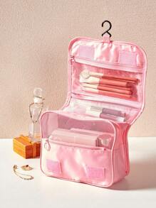 1 Túi đựng đồ trang điểm du lịch đa năng có thể treo, Túi đựng đồ, Sức chứa lớn, Thuận tiện mang theo, Dành cho nam và nữ Túi đựng cọ trang điểm chống thấm nước Túi đựng đồ đi biển Đồ dùng thiết yếu cho bãi biển Túi đựng khăn tắm đi biển Phụ kiện đi biển Đồ dùng đi biển Túi đựng đồ ngày lễ Đồ dùng thiết yếu cho ngày lễ Mùa hè cho kỳ nghỉ - Hồng - Xem 1
