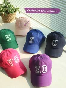 Gorra personalizada y hecha a medida, diseña tu propia gorra personalizada con tus iniciales, monograma personalizado, tu gorra a medida, gorra de papá, gorra de béisbol colorida - Clásico - Ver 1