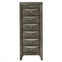 Glory Furniture Marilla G1505-LC 7 Drawer Lingerie Chest, Gray - 灰色+刨花板如圖 - 查看 3