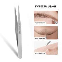 CYBear Pointed Tweezers For Women Facial Hair, NO Gaps Precision Tweezers For Eyebrows, Chin Hair,Ingrown Hair, Splinters, Glass Removal,Makeup,Cheap,Room Decor,Vanity,Travel,Bedroom,Makeup Accessories,Tweezers