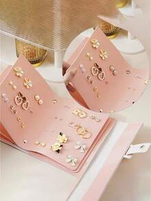 Travel Earring Storage Box, Earring Clip Storage Bag, Can Hold 42 Pairs Of Earrings - Waterproof And Dustproof, Perfect For Quickly Changing Accessories At Parties - Multicolor - View 4