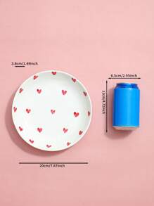 1pc Ceramic Plate, Solid Color, Personalized, Household, Dinner Plate, Japanese-Style Breakfast Plate, Kitchenware Christmas Gift - Multicolor - View 11