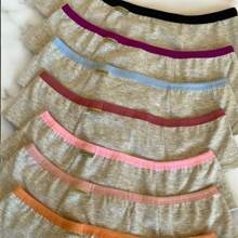 Paula Double Side Cotton Panties Kit 3 Folded Side Comfortable High Waist Double Side - 彩色 - 查看 3