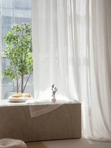 1 pieza Cortina de velo de terciopelo transparente, para todas las estaciones - Multicolor - Ver 12