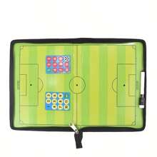 1PC Foldable Soccer Coaching Tactic Board Clipboard, Football Game Soccer Training Equipment, Soccer Whiteboard For Coaches Gear