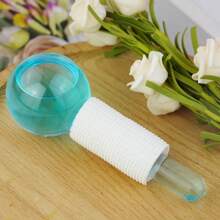 1 件面部美容冰按摩滚轮、美容、护肤产品、水疗、自我护理、护肤工具、面部护理、美容师用品、按摩、面部按摩工具、面部滚轮 - 藍白色 - 查看 5