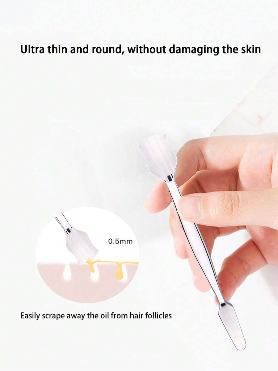 1pc Face Oil Blotting Scraper, Blackhead Removal Tool, Facial Pore