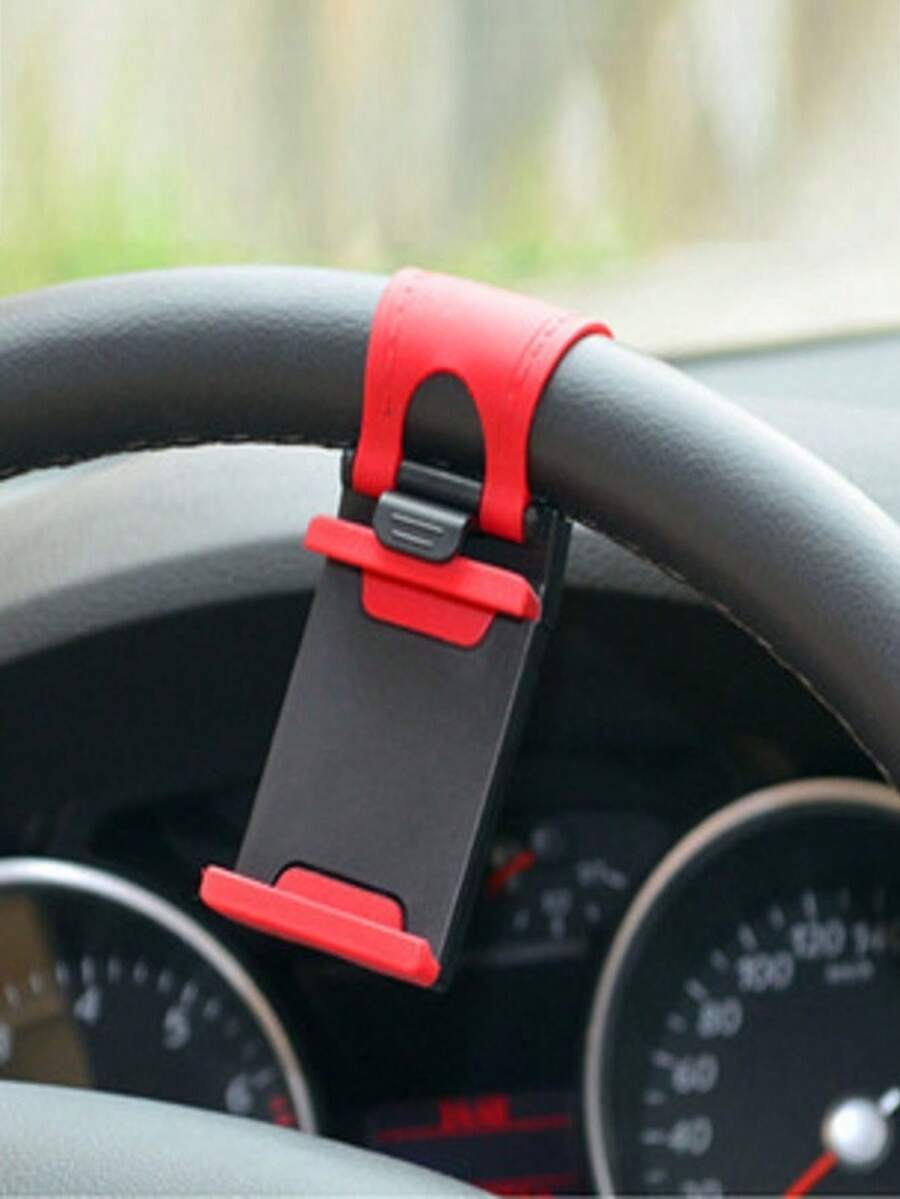 1 PC Adjustable Car Steering Wheel, Cell Phone Holder, Universal Cell