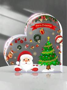 1 件亚克力心形工艺品展示架，情人节、母亲节、圣诞节礼物 - 彩色 - 查看 12