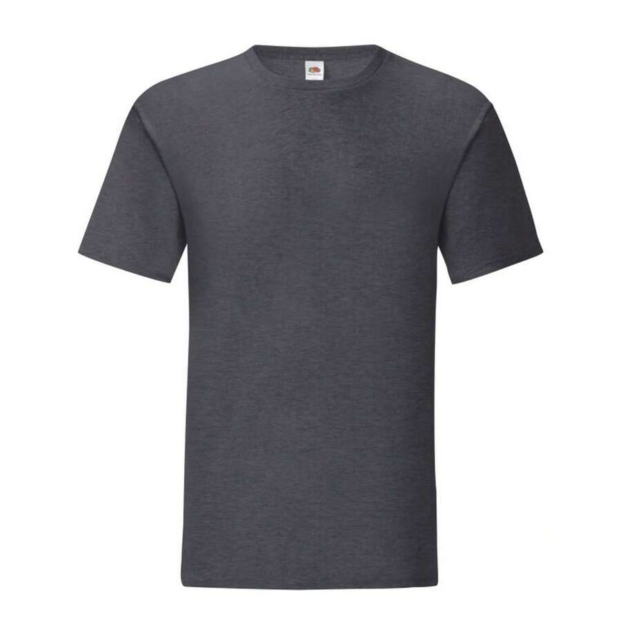 Fruit of the Loom Mens Iconic 150 T-Shirt (Dark Heather) - Dark Grey - View 1