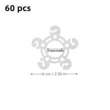 60pcs Balloon Clips, Tinabless Balloon Connectors For Balloon Arch, Column Stand And Flower Decoration,Christmas