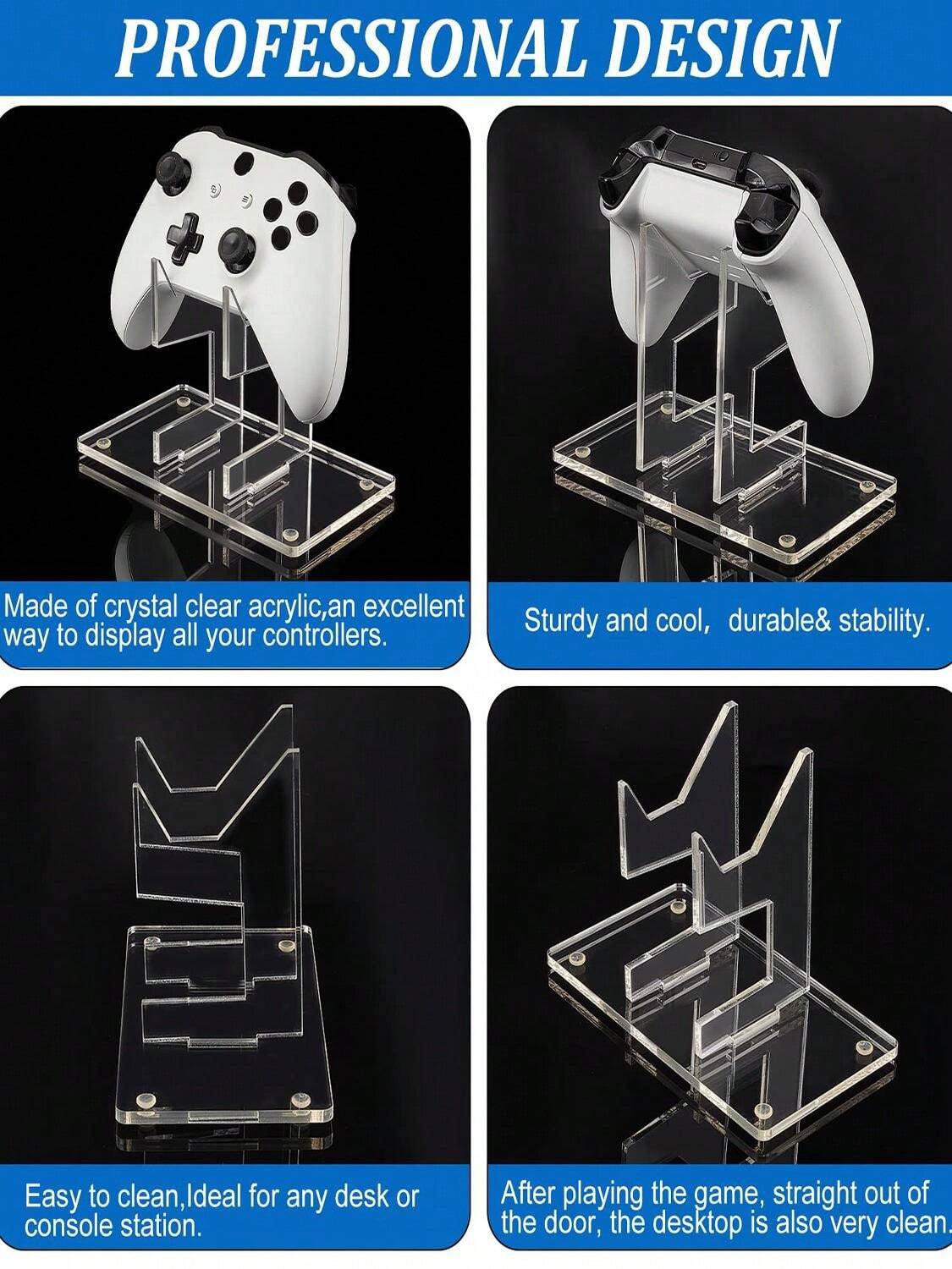 Universal Controller Holder, Transparent Acrylic Game Controller