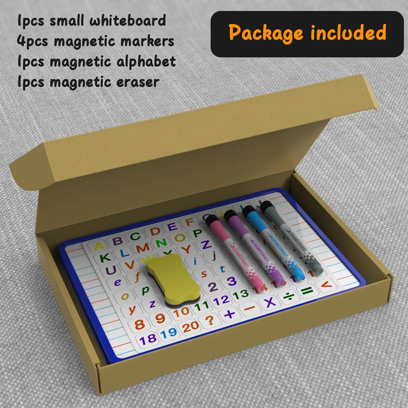 Portable Handheld White Board, DoubleSided Dry Erase Board