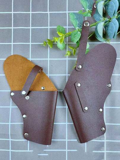 1 szt. Uniwersalna metalowa kabura na pistolet piracki, Rhino Buffalo Side Open Design Wygodna przenośna obudowa ochronna do domu i na polowanie