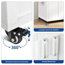 Rolling Kitchen Island Cart Trolley Storage Cabinet W/Countertop Drawer Shelves