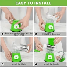 Fatiador manual de vegetais, fatiador de tambor multifuncional, triturador para batata, cenoura, ferramenta de cozinha doméstica