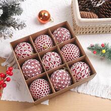 9 quả bóng trang trí Giáng sinh đẹp, thiết kế sáng tạo, quà tặng trang trí cây thông Noel, Giáng sinh - Nhiều màu - Xem 7