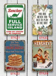 1 Pc Sinclair Oil Vintage Metal Tin Sign - Multicolor - View 3