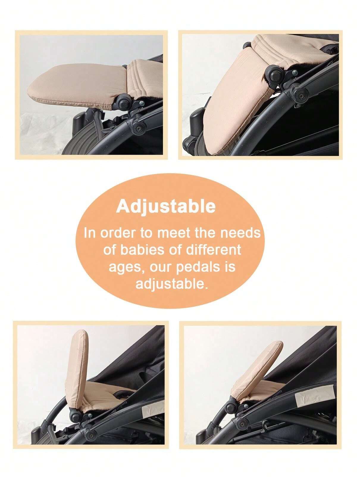 Kinderwagen beensteun compatibel met Babyzen YOYO Opvouwbare