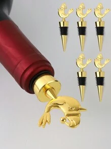 1/5 nút chặn chai rượu Giáng sinh, hoàn hảo cho phụ kiện tiệc tùng và Giáng sinh, thích hợp cho quầy bar hoặc sử dụng tại nhà, dụng cụ quầy bar, quà tặng tiệc tuyệt vời, dụng cụ quầy bar và nhà bếp thiết yếu để bảo quản đồ uống, vàng, quà tặng Giáng sinh, Giáng sinh vui vẻ, trang trí chai, trang trí nhà cửa, quà tặng Giáng sinh, phụ kiện cốc, quà tặng cho bạn bè, quà tặng cho gia đình, tiệc Giáng sinh - Vàng - Xem 12