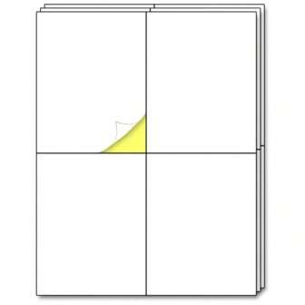 15 张 - 大型送货地址标签、包裹邮寄标签贴纸、储物箱 - 每张 4 张，60 件