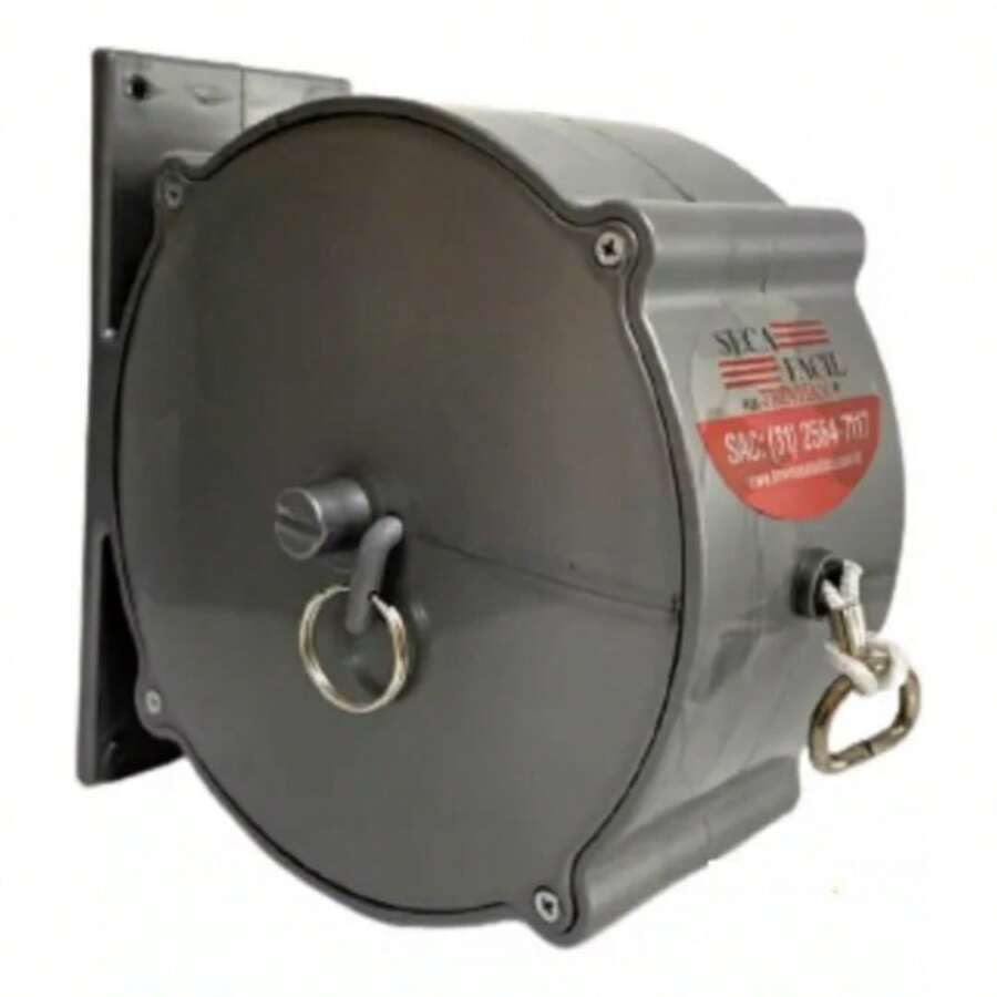 Retractable Clothesline Easy Dry Clothes Retractable Wall Mounted 30m Graphite - 灰色 - 查看 1