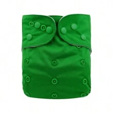 1 件婴儿布尿布绒面可洗可重复使用婴儿布口袋尿布均码可调节尿布适合婴儿女孩和男孩，无插入物