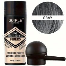 27.5g Natural Hair Fibers, Suitable For Thinning Hair, Can Be Dyed, Fills Hairline And Temples, Invisible, Sweat-Resistant, Long-Lasting - 0.97oz/ 27.5g - 查看 24