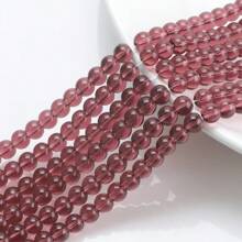 Environ 50 pièces Fil de perles en cristal clair de 8 mm, perles de verre pour la conception de bracelets, colliers, décoration de rideaux