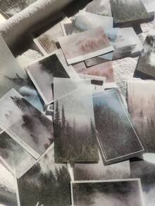 50 张森林图案什锦贴纸 - 彩色 - 查看 2