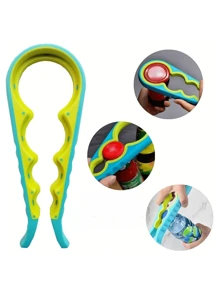 1/3/5/10 Multifunctional Can Opener, Jar Opener, 4 In 1 Double Color Non-Slip Plastic Easy Open Can Opener, Jar Opener, Bottle Opener, Beer