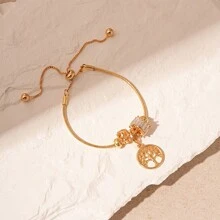 Andkiss 1pc Life Tree Bracelet With Charm