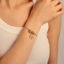 Andkiss 1pc Life Tree Bracelet With Charm