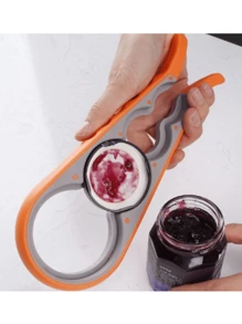 1/3/5/10 Multifunctional Can Opener, Jar Opener, 4 In 1 Double Color Non-Slip Plastic Easy Open Can Opener, Jar Opener, Bottle Opener, Beer