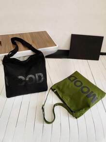1pc Fashion Style Men Messenger Bag Canvas Letter Printed Shoulder Bag Casual Tote Bag Large Capacity Outdoor Crossbody Bag, Suitable For Office And Daily Use, Christmas Gifts Winter Christmas Laptop Gifts Fashionable Casual Thanksgiving Fall Travel Purse Holiday Storage Bag Sports Bag Bum Bag Belt Bag Rider Bag Fanny Pack Bag Hiking Student Multi-Functional Portable Dad Gifts Godard Side Bags Satchel Bag Hip Bag Bag Gifts Travel Essentials Bag Camping Sling Bag Summer Back To School Vacation Bag Pack Cross Body Bag Spring School Supplies