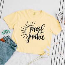 Pool "J" | Relaxed Fit Cropped Tee - 粉色 - 查看 2