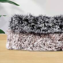 Funda para sillón puf, funda de tela suave y esponjosa de 4 pies/5 pies para sillón puf gigante de adulto sin relleno, funda lavable para sofá de sillón puf - Gris-5 pies - Ver 9