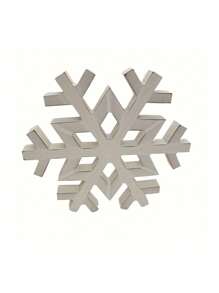 1 Charming White Wooden Snowflake Tabletop Decoration - Home Sign, Perfect For Holiday And Party Decoration Best Gifts Birthday Home Decor Christmas Decorations Room Decor Christmas Winter Christmas Decorations Home Christmas Gifts Christmas Decor